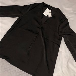 Silk long sleeve tee